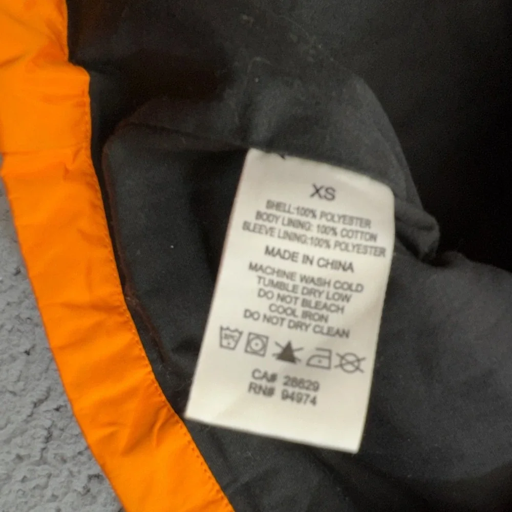 Stussy Jacket Mens Extra Small Orange Full Snap Coach‎ Windbreaker Streetwear - Picture 11 of 14